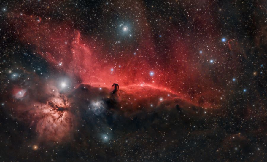 Horse Head & Nebula Flame – Rgb only