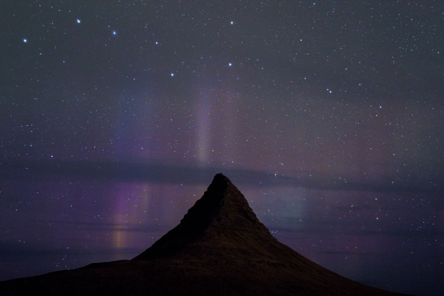 Monte Kirkjufell sotto le stelle