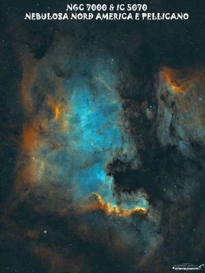 Nebulosa Nord America e Pellicano