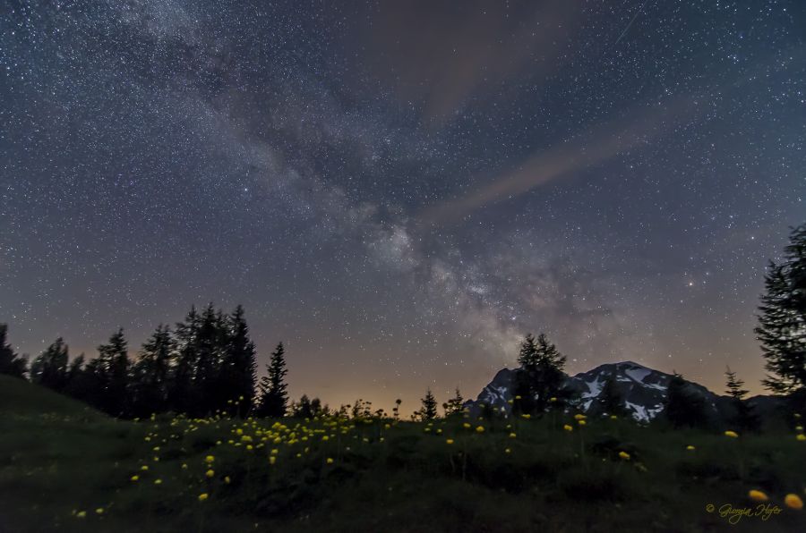 Centro della Via Lattea e costellazione dello Scorpione