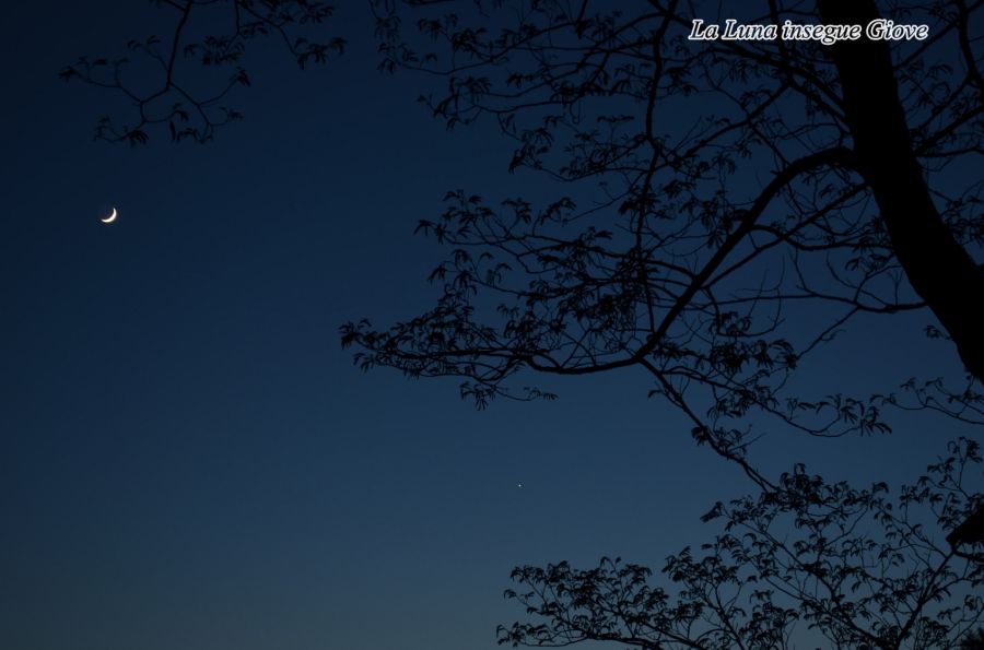 Luna insegue Giove