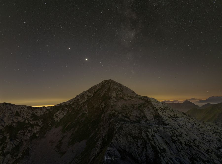 Giove e Saturno sul Monte Toro