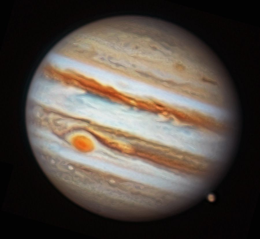 Pianeta Giove e Ganimede