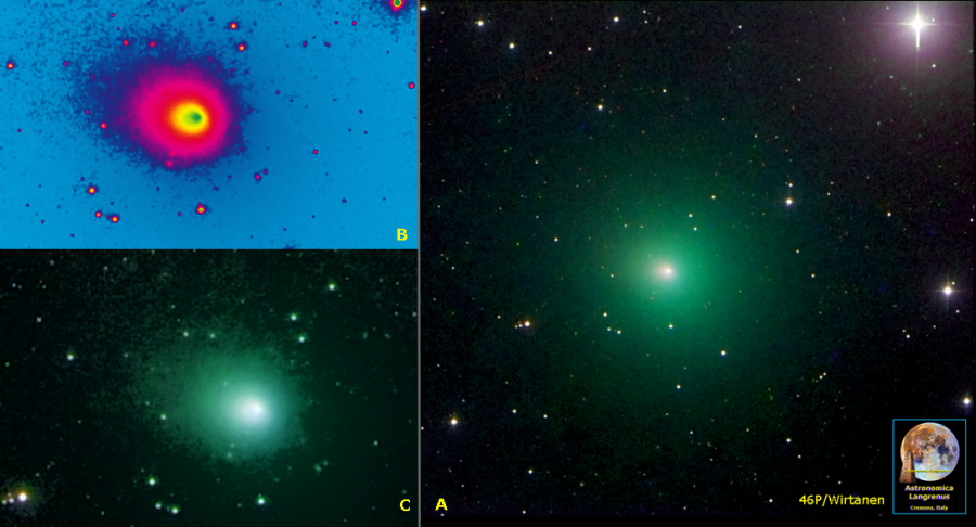 Cometa 46P/Wirtanen il 29/10/2018