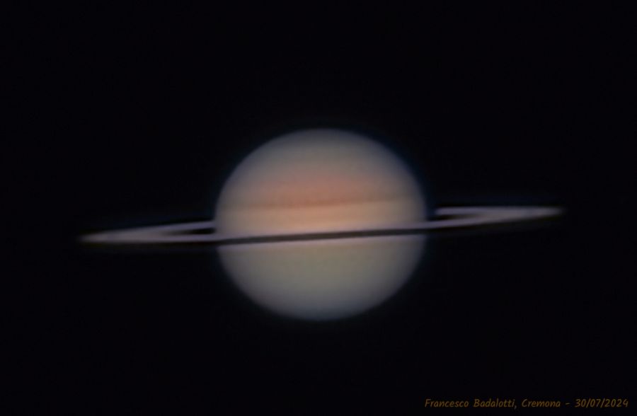 Saturno il 30 Luglio 2024