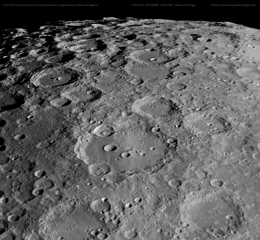 Clavius ed il Polo Lunare sud