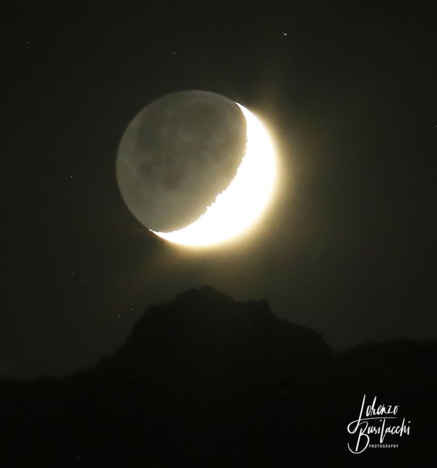 Falce di Luna e luce cinerea