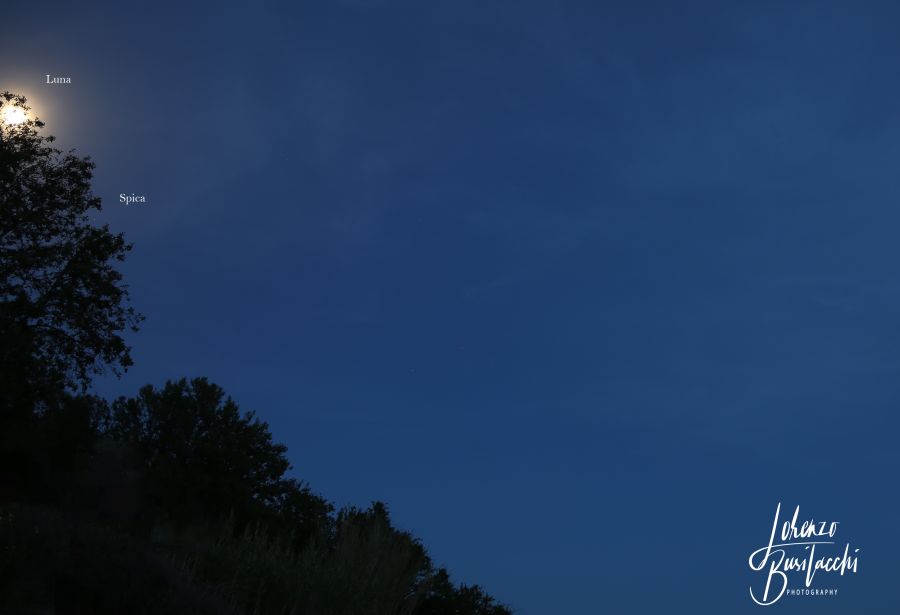 Congiunzione Luna Spica