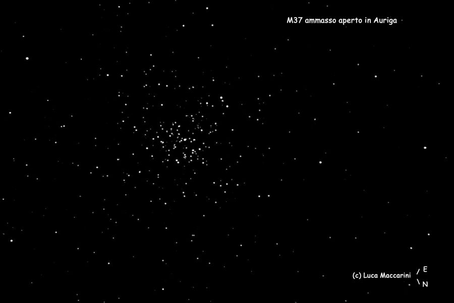 M37 Ammasso aperto in Auriga