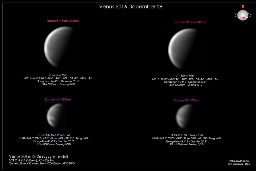 Venere – Dettagli atmosferici