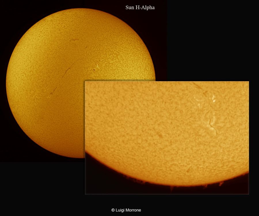 Sole H-Alpha Protuberanze