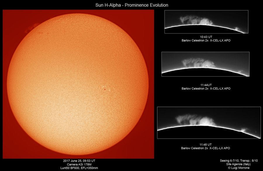 Sole H-Alpha-Protuberanza Solare