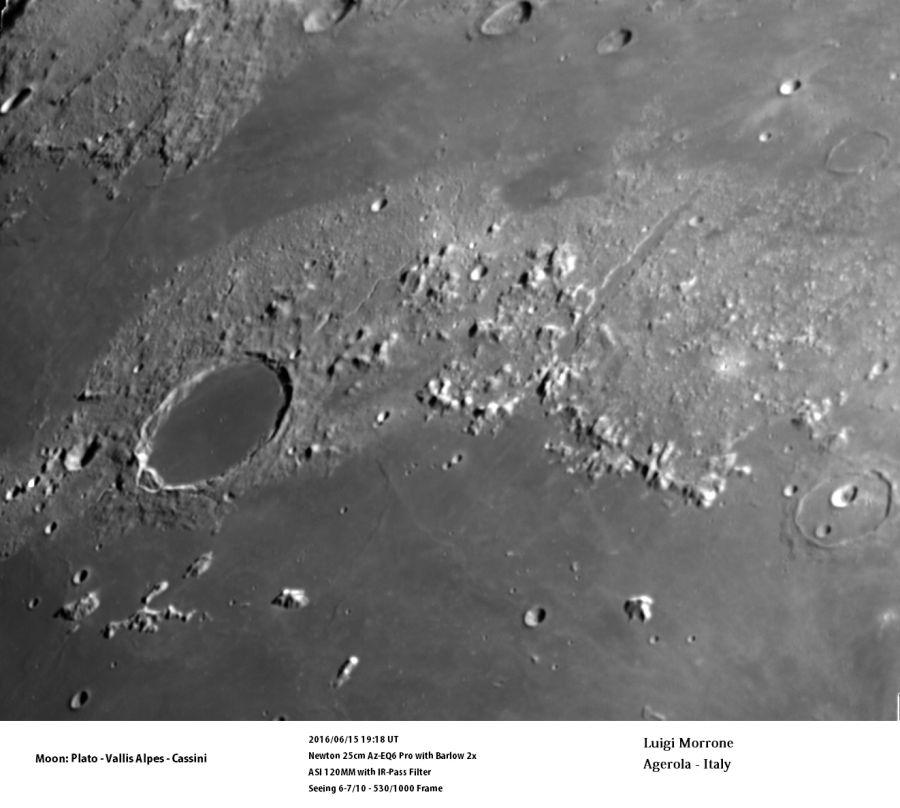 Plato – Vallis Alpes – Cassini