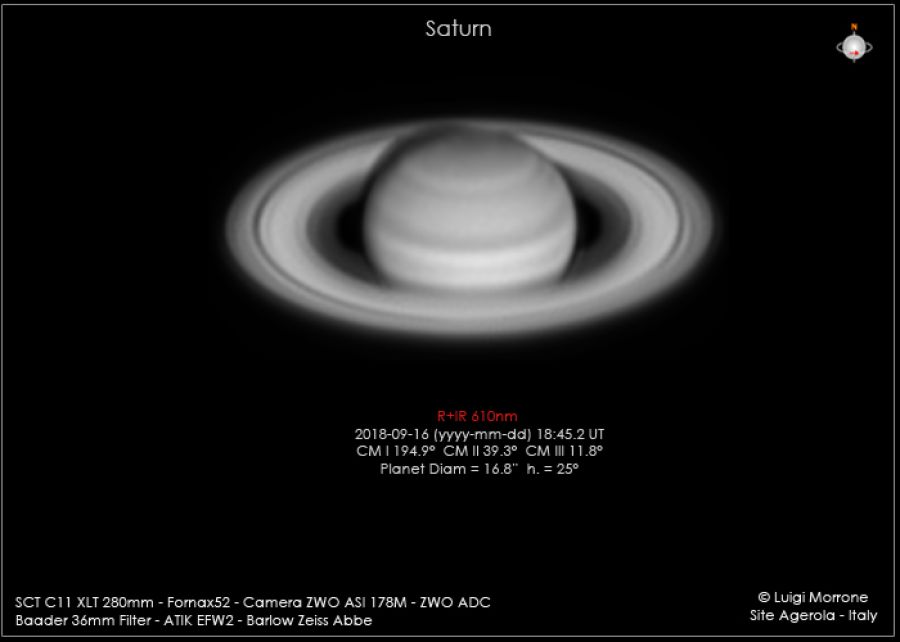 Saturno in IR