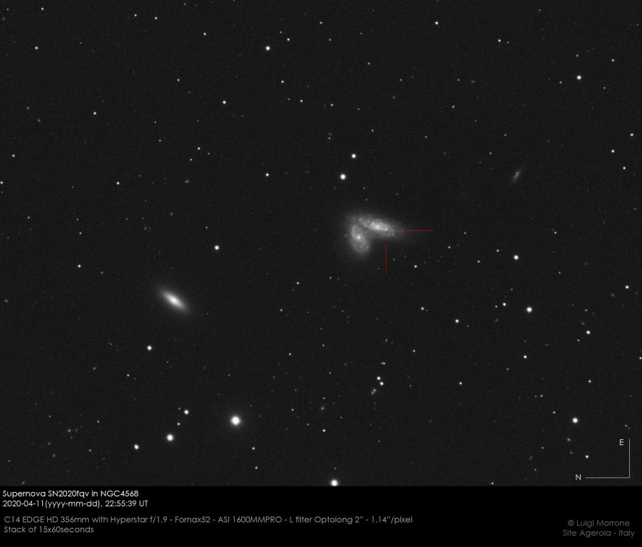 Supernova SN2020fqv in NGC4568