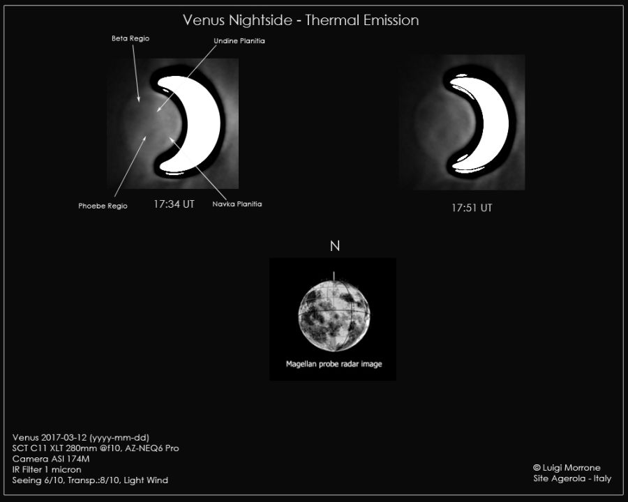 Venere – Emissione Termica