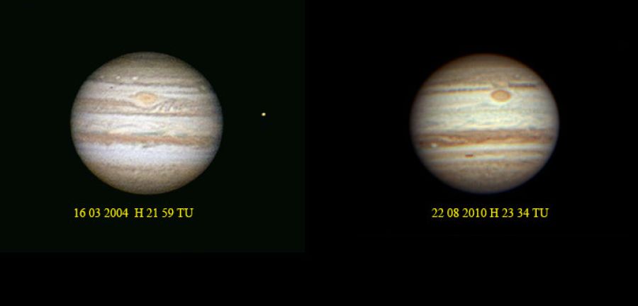 Cambiamento di Giove Dal 2004 al 2010