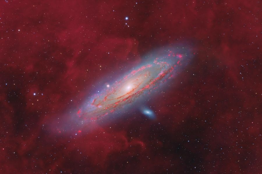 Deep clouds of Andromeda