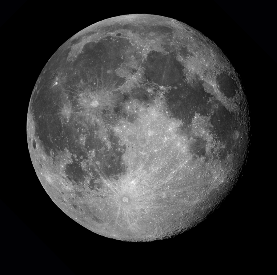 La Luna dal cortile di casa: inizia la fase calante. 8 aprile 2020