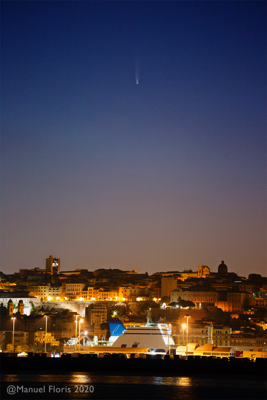 La Neowise su Cagliari