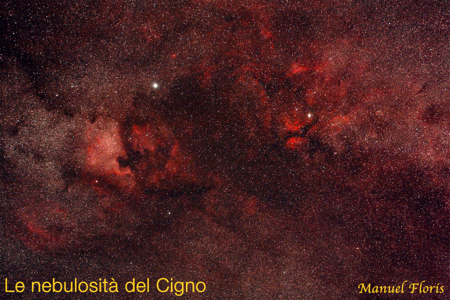 Le nebulosità del Cigno