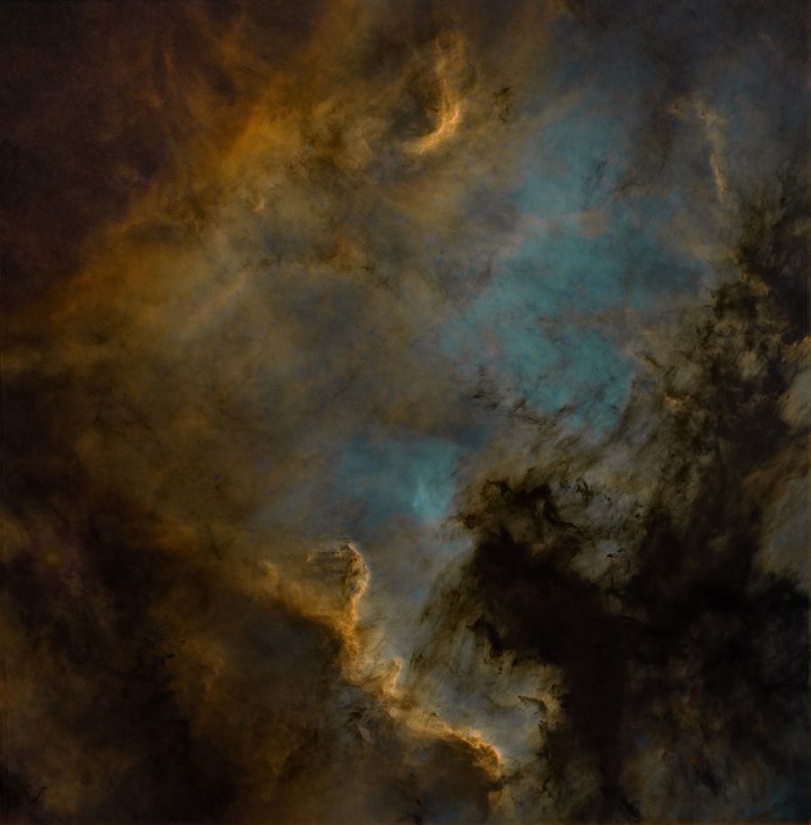 NGC7000 hubble palette starless