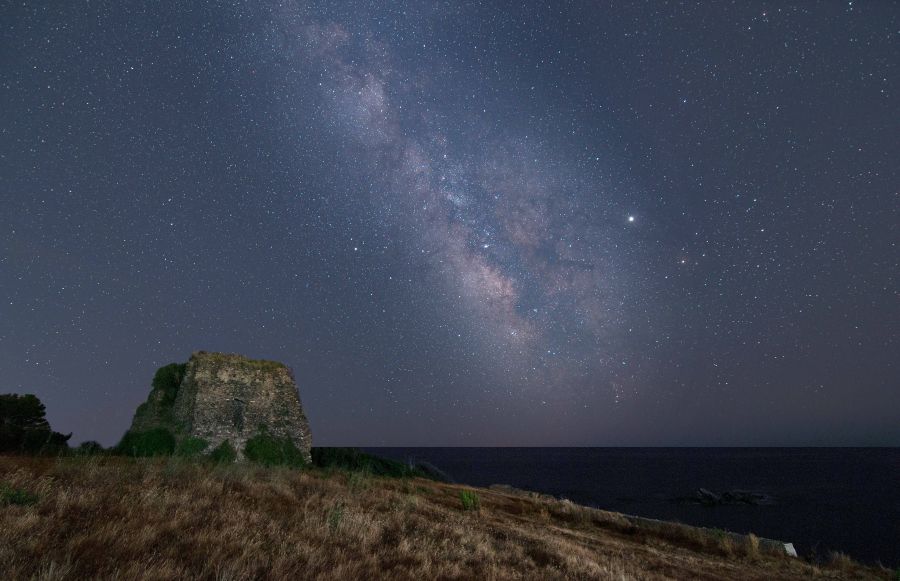 La Via Lattea da Torre Calèo