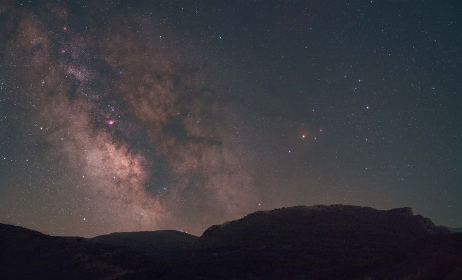 La Via Lattea ripresa dal parco delle Madonie