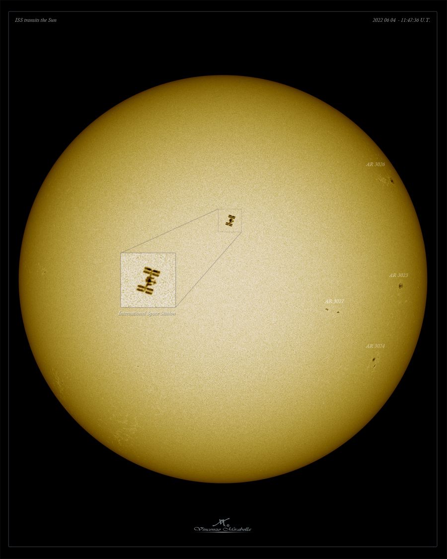 Transito solare ISS