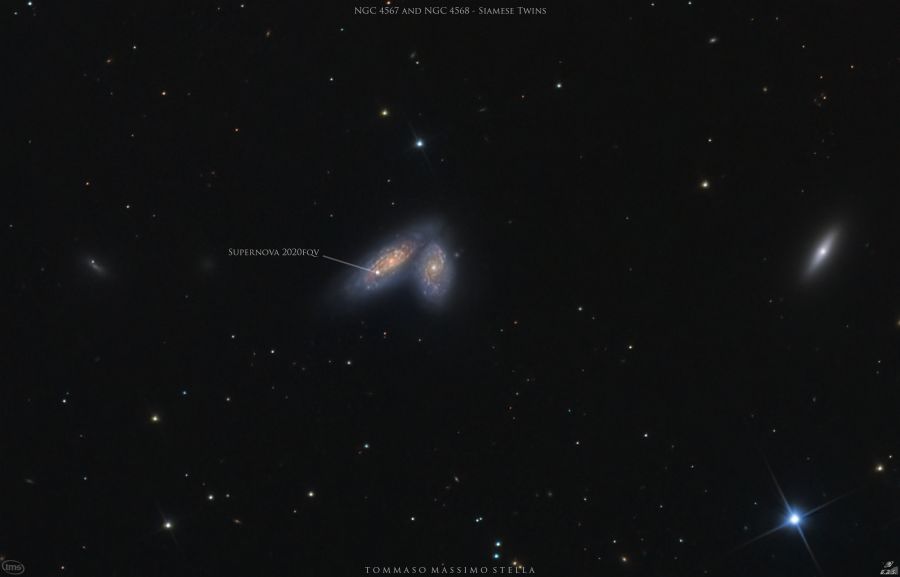 Supernova 2020fqv in NGC 4568 Galaxy