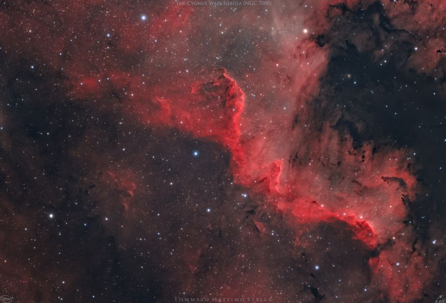 Il muro del Cigno (NGC 7000)