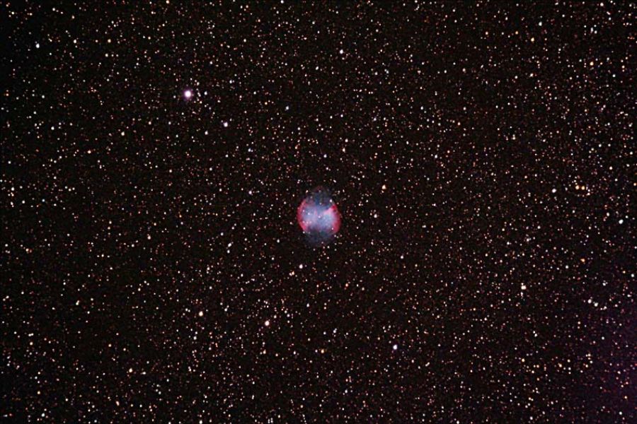 Ripresa della Nebulosa M27 da Montefiorino(Mo)