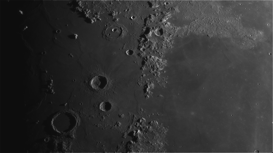 Archimedes – Aristillus – Autolycus – Cassini – Mons Piton – Montes Caucasus