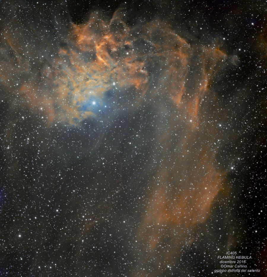 IC 405 "flaming nebula"