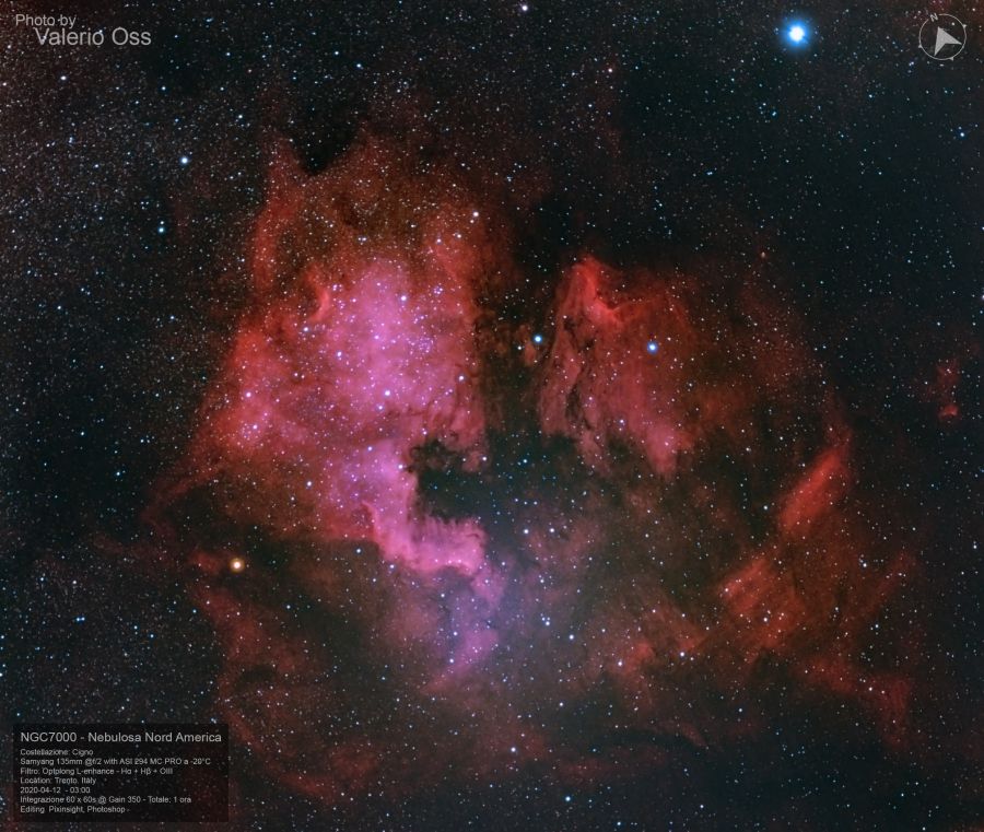 NGC 7000 – North America Nebula