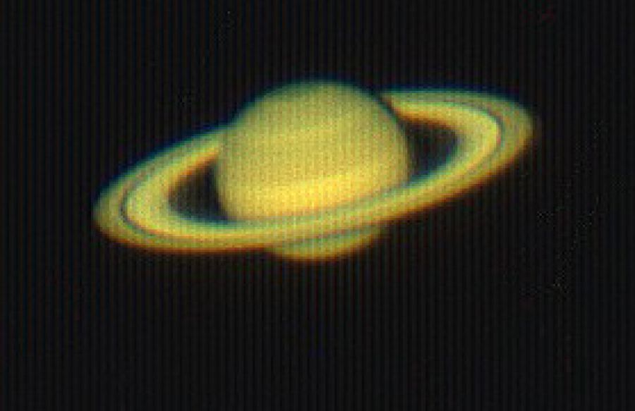 Saturno con la N5,ingrandimento