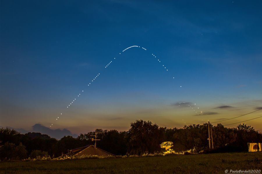 Le tracce serali di Venere e Mercurio