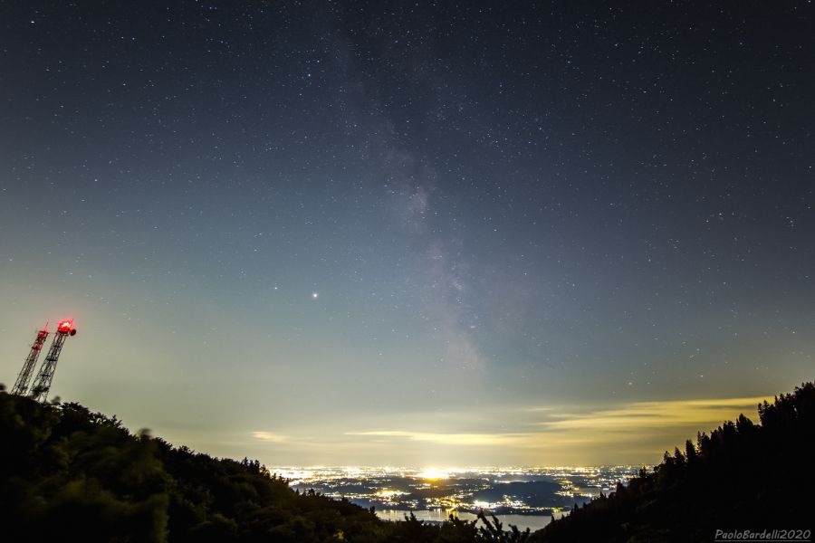 La Via Lattea sopra Malpensa