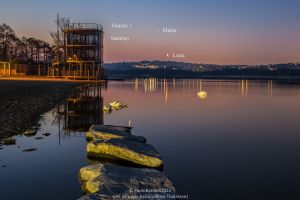 La Luna, 3 Pianeti e 3 cigni