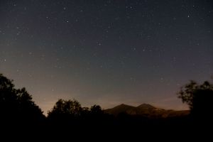 Aurora boreale sull'Etna