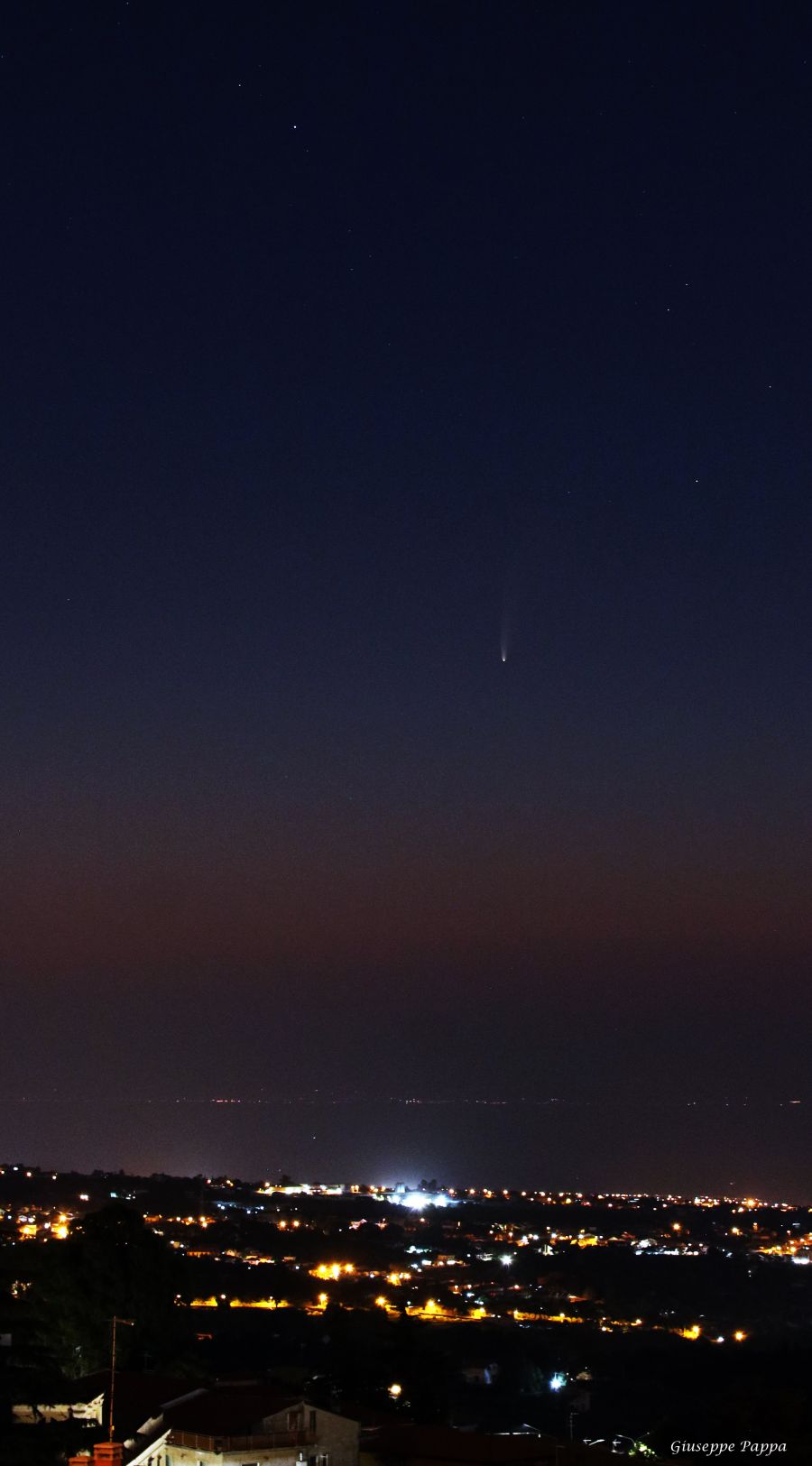 Neowise in vista Calabria