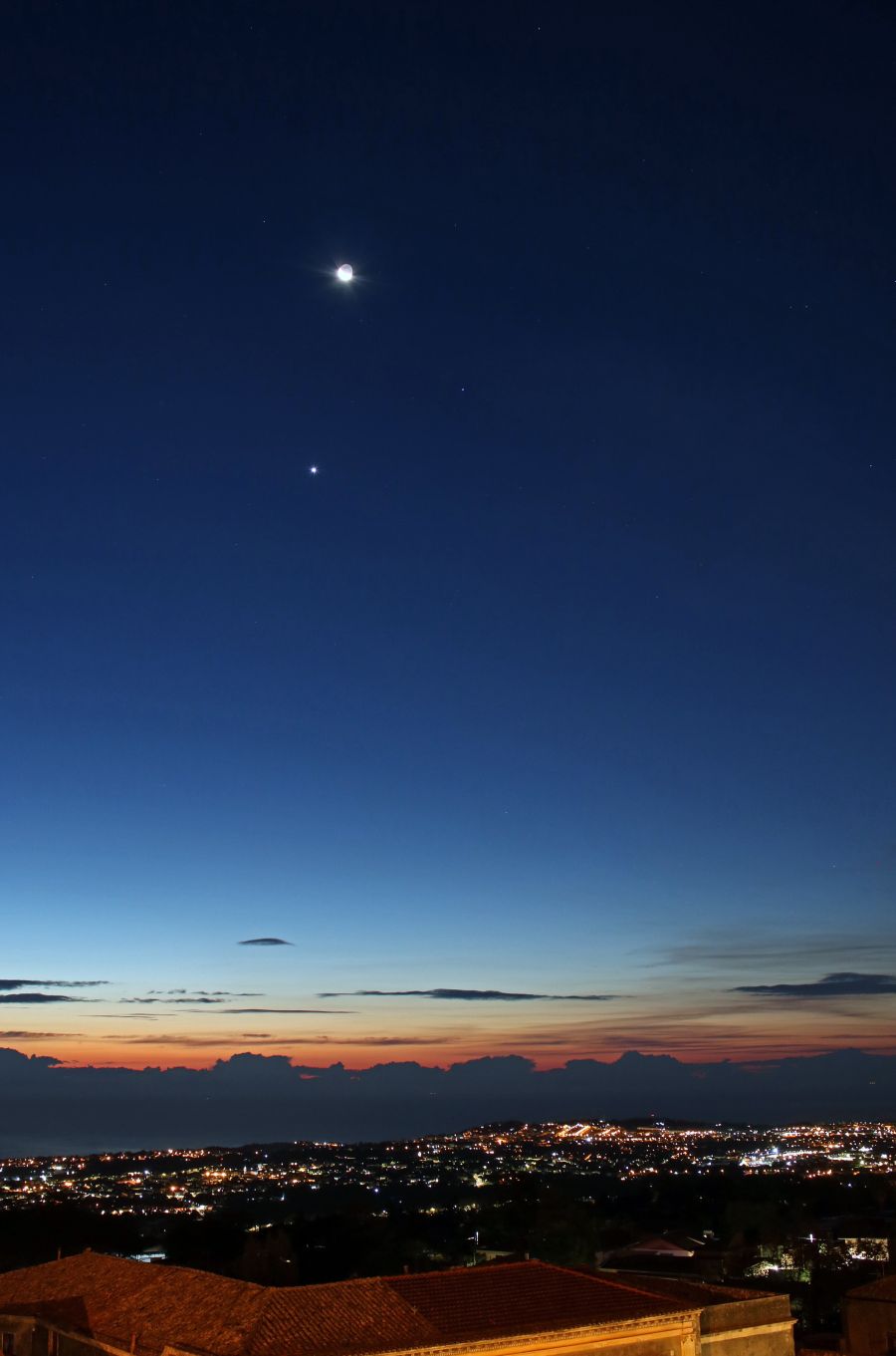 Congiunzione Luna, Venere e Spica