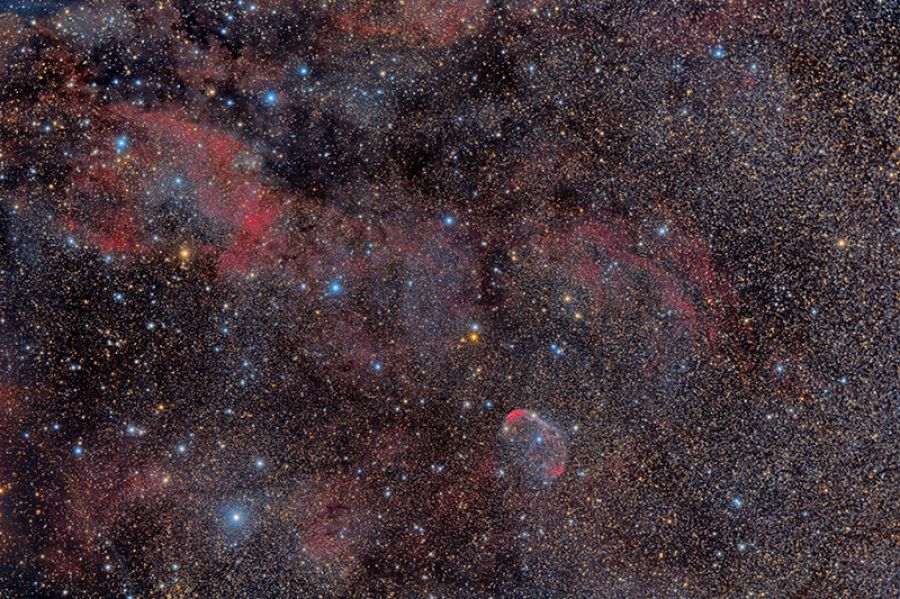 NGC6888 Crescent nebula e dintorni