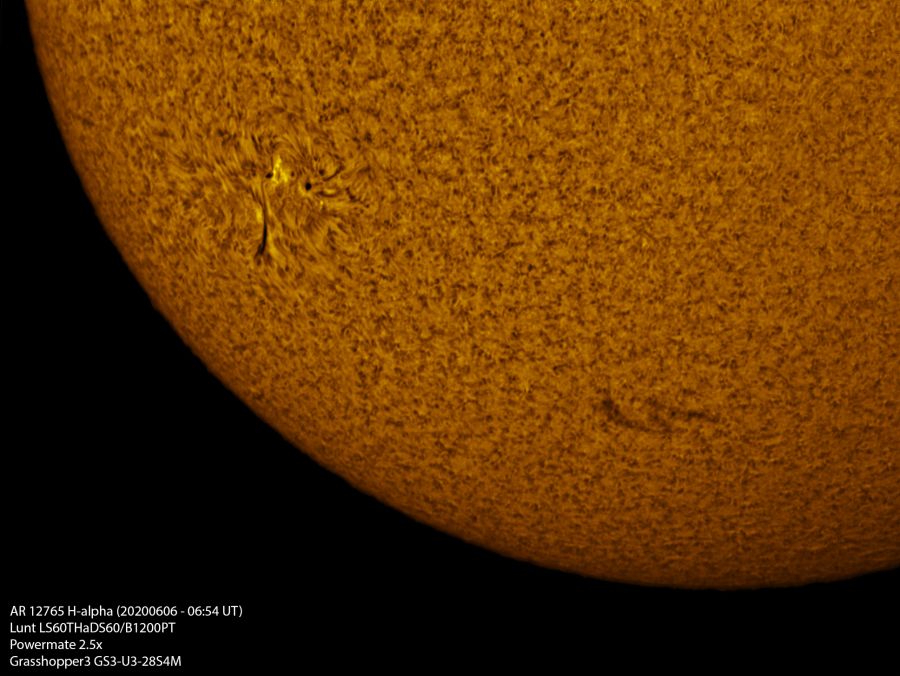 AR 12765 H-alpha