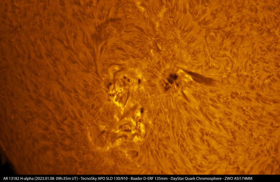 AR 13182 in H-alpha