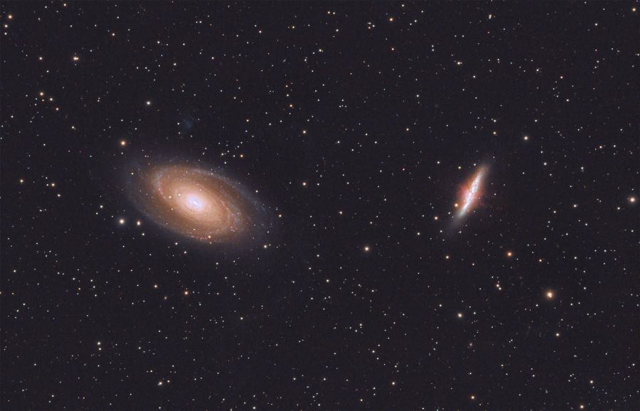 M81 e M82  Galassia di Bode e Sigaro