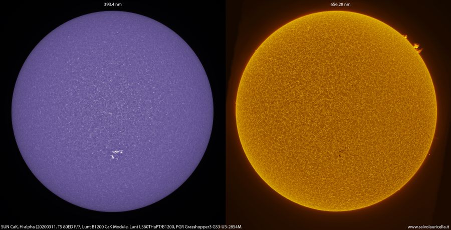 Sole in Cak/H-alpha