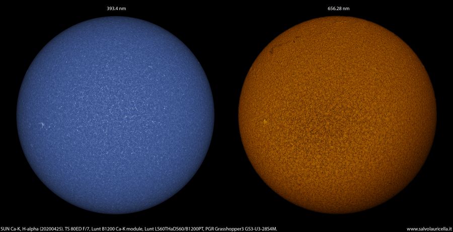 Sole in Ca-K e H-alpha