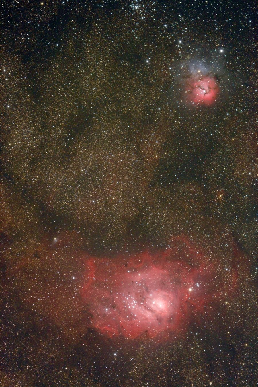 Nebulose M20 e M8