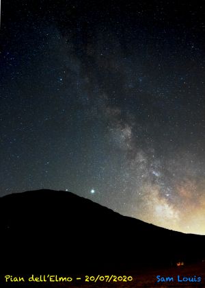 La Via Lattea sopra Monte San Vicino